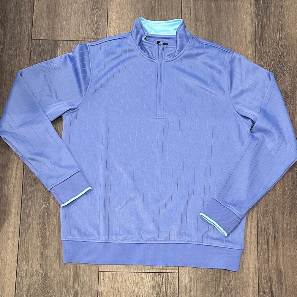 Head Men's Light Blue Quarter Zip-Up Pullover